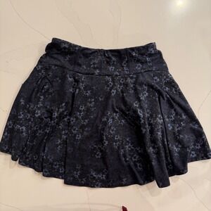 All in Motion Kids Skirt Size L 10 12 Navy Floral Print Athletic Skort